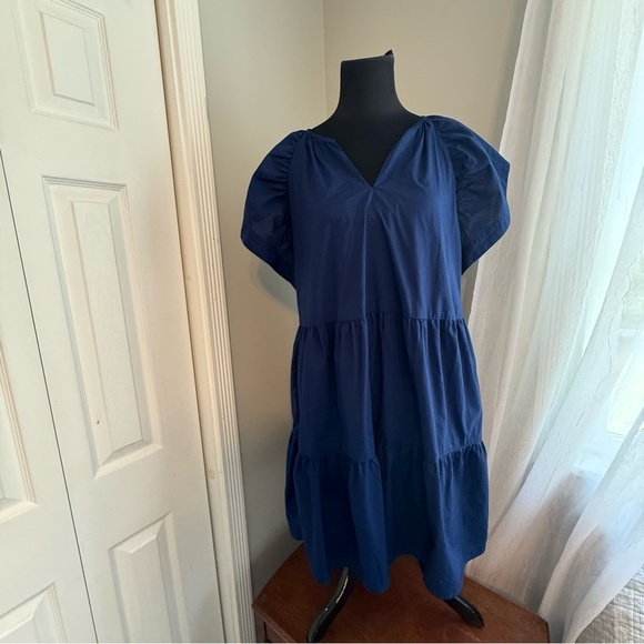 Dresses & Skirts - Good Hart Blue Cotton dress with Pockets size Medium